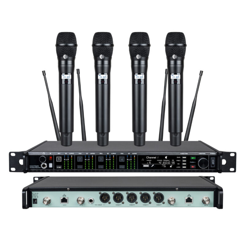 Аренда радиосистемы Shure AD4Q, 4 радио микрофона KSM11